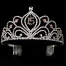 Pink Sweet 15 or Sweet 16 Tiara HP 242