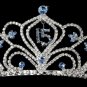 Light Blue Sweet 15 or Sweet 16 Tiara HP 242