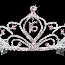 Light Amethyst Sweet 15 Tiara HP 242
