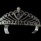Sweet 15 or 16 Tiara Silver Clear