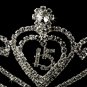 Sweet 15 or 16 Tiara Silver Clear