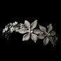 Immaculate Antique Silver Side Accented Flower Headpiece 9945