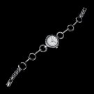 Rhinestone Crystal Bridal Watch 22 Silver