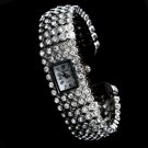 Rhinestone Crystal Bridal Watch 23 Silver