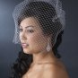 French Bird Cage Veiling with scattered Swarovski Rhinestones (VCage 702)
