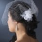 French Bird Cage Veiling with scattered Swarovski Rhinestones (VCage 702)