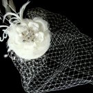 Bridal Hat and Bird Cage Veil HP 8127