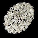 Crystal Vintage Oval Bridal Brooch 3172