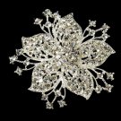 Crystal Starburst Bridal Brooch 3175