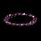 Pink Swarovski Crystal Bridal Bracelet B 201