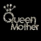 Silver Queen Mother Rhinestone Brooch 30112