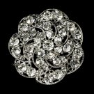 Vintage Rhinestone Bridal Brooch 37
