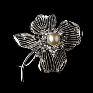 Brooch 69 Silver Ivory