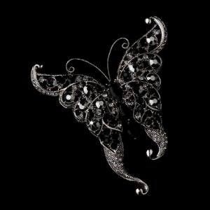 Brooch 74 Silver Black