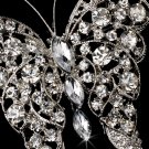 Brooch 74 Silver Clear