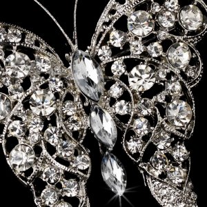 Brooch 74 Silver Clear
