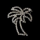 Brooch 75 Silver Clear
