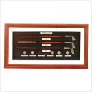 WOOD/ALAB GOLF SHADOW BOX