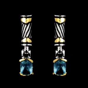 Earring 4082 Aqua