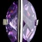Silver Designer Earrings wtih Lavender Stones E 3500
