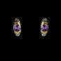 Silver with Amethyst Stone Designer Earrings E 1246