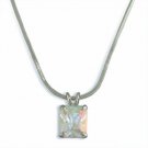 Silver-AB Cubic Zirconia Necklace N3322-AB