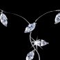 Silver/Clear Cubic Zirconia Wavy Vine Necklace N3522-CL