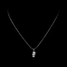 Silver 3 Cube D730Cubic Zirconia Pendant N3537-S
