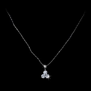 Past, Present & Future Silver Cubic Zirconia Pendant N3586