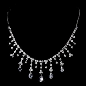 Necklace 3628 Silver Clear