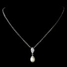 Necklace 2501 Silver Pearl