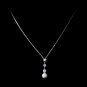 Necklace 3863 Silver White