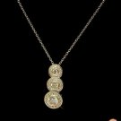 Silver Clear Bridal Necklace N 8110