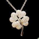 CZ Irish Four Leaf Clover Bridal Pendent N 8111