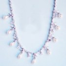 Elegant Pearl & Cubic Zirconia Necklace N-3842