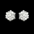 Clear Crystal Cluster Clip On Earring E 500