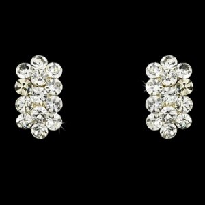 Clear Clip On Earrings E 24678