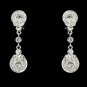 Silver Clear Crystal Clip-On Earring E 25256