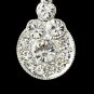 Silver Clear Crystal Clip-On Earring E 25256