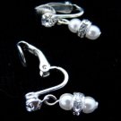 Silver & Ivory Pearl Earrings E 217