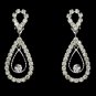 Crystal Dangle Clip On Earrings E 25249