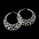 Earring 1109 Silver Clear