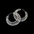 Earring 1110 Silver Clear