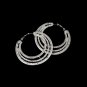 Earring 1110 Silver Clear