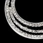 Earring 1110 Silver Clear