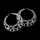 Earring 1111 Silver Clear