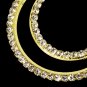 Earring 1114 Gold Clear