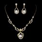 Gold Bridal Jewelry Set NE 8265
