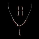 Beautiful Necklace Earring Set NE 7157 Red
