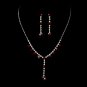 Beautiful Necklace Earring Set NE 7157 Red